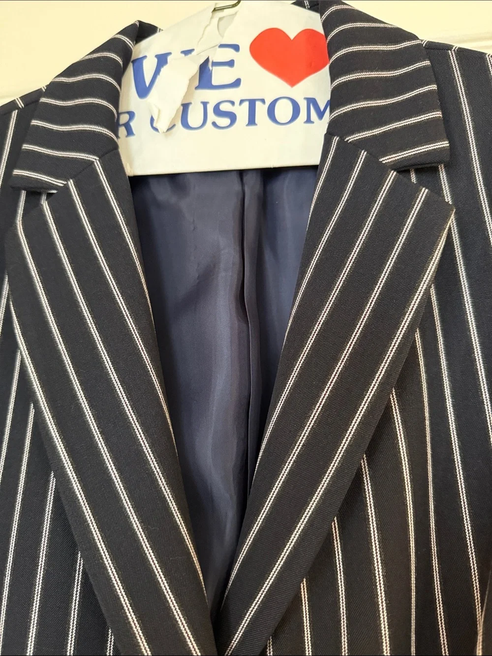 New York & Company Black Pinstripe Women's Blazer - Picture 5 of 7